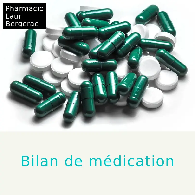 Bilan de médication accompagnement pharmacie Bergerac
