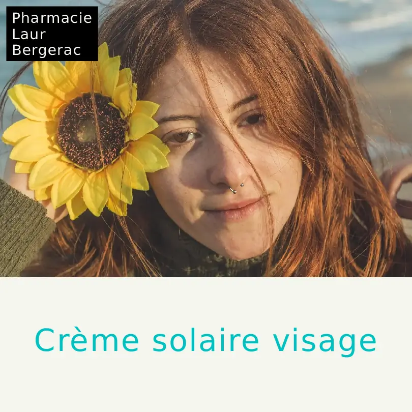 Crème solaire visage SPF 50 pharmacie Bergerac