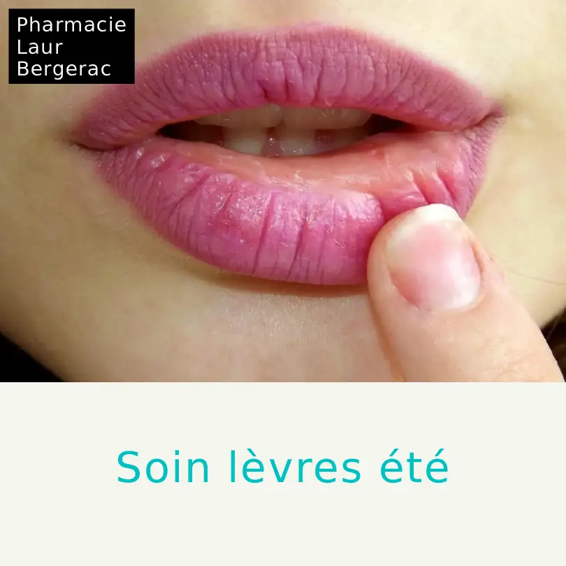Soin lèvres été protection UV pharmacie Bergerac