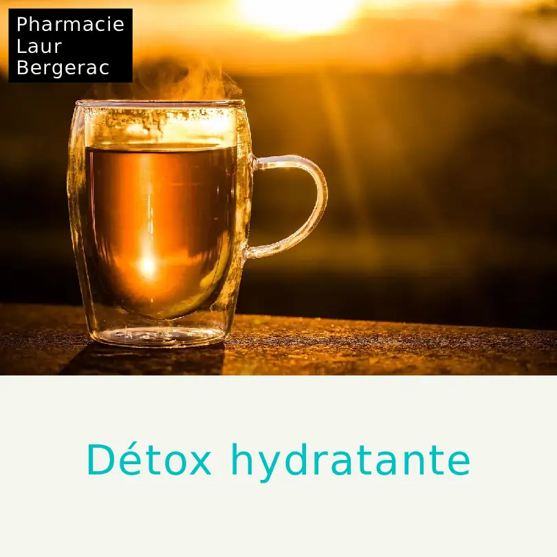 Detox hydratante tisanes drainage pharmacie Bergerac