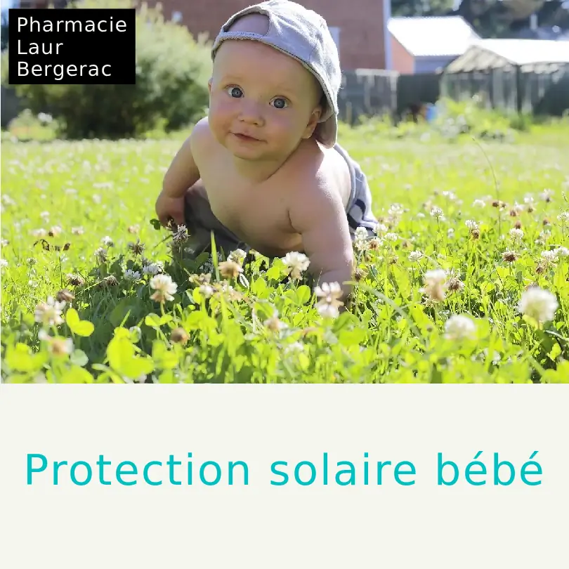 Crème solaire bébé SPF 50+ pharmacie Bergerac