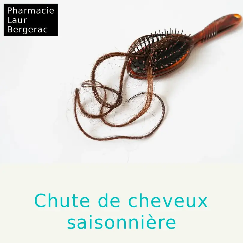 Chute de cheveux printemps compléments pharmacie Bergerac